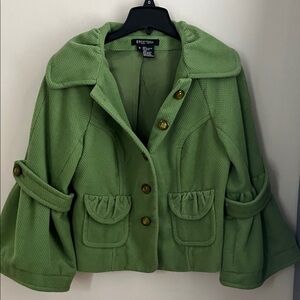 Etcetera Olive Green Women's Cape Jacket